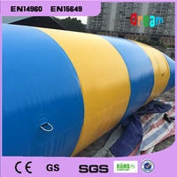 free shipping 52m 0 9mm pvc inflatable trampoline water pillo water blob jump inflatable jumping jump bed on water