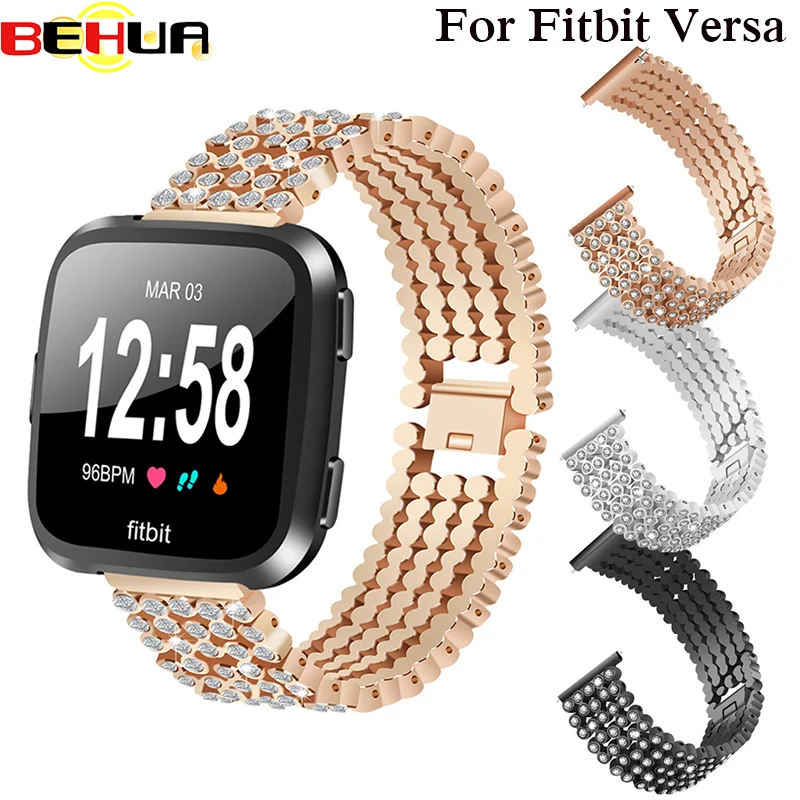 Ремешок для часов Fitbit Versa Five Steel наручный ремешок 5 бусин круглый горный хрусталь