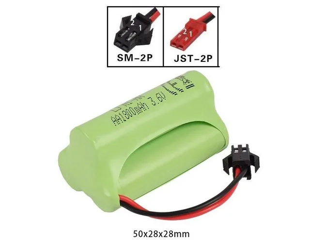 

Перезаряжаемая батарея AA Ni-MH высокой емкости 3,6 В 1800 мАч для электрических игрушек/радиоуправляемых автомобилей/грузовиков RC/лодок Jst /SM