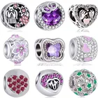 Бусина-Шарм сердечки и собака для браслета