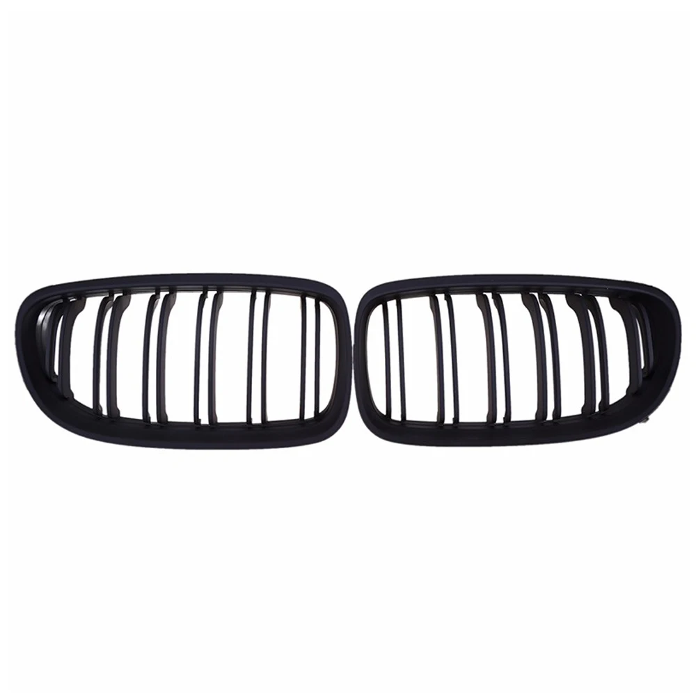 

2Pcs Fit For BMW LCI E90 Matte Black Kidney Twin Slat Grill Grille 2009-2011