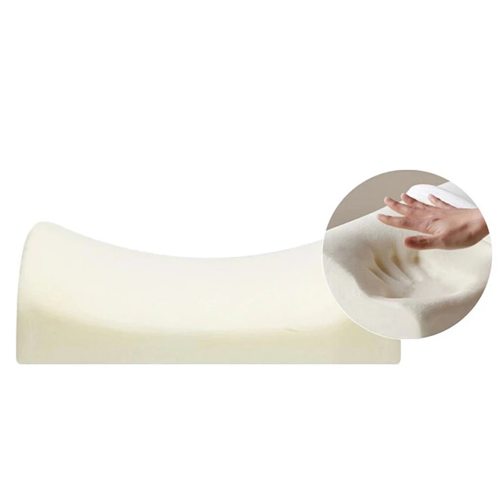 Slow Rise Memory Foam Lumbar Protect Cushion Travel Pillow Car Flight Seat Home Chair Waist Back Support (White) | Автомобили и