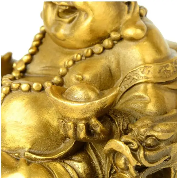 Медная статуя открывающий светильник Майтрейя медь медное украшение с