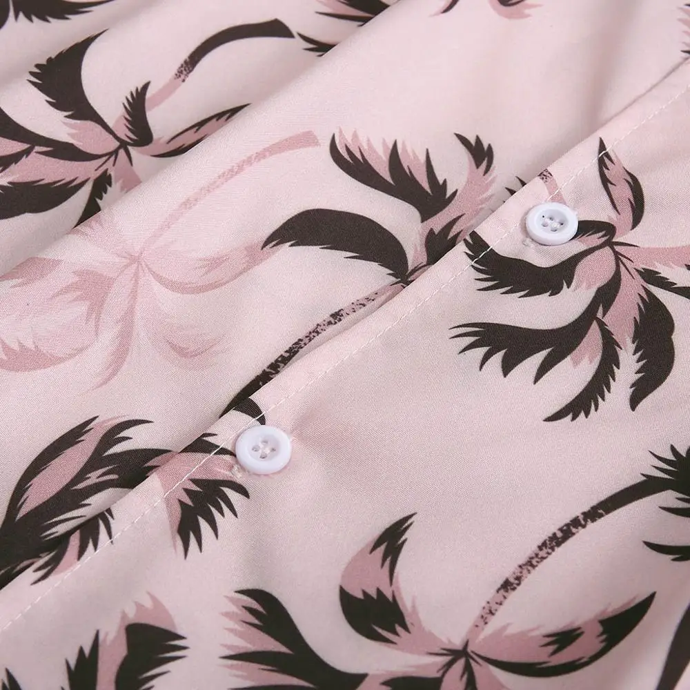 

Men's Summer Fashion Casual Lapel Print Short Sleeve Shirt Top Blouse Customized #3L22