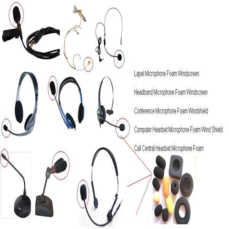 

Linhuipad FS-1032 Foam Microphone Windscreen, mic sponge windshields cover 10mm inner diameter 32mm inner length 10pcs/lot