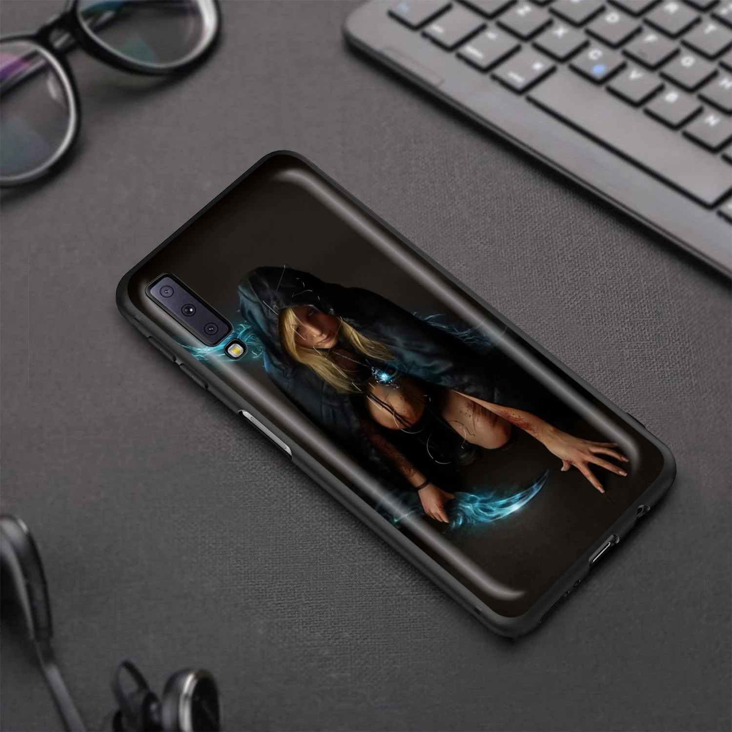 Стеклянный чехол YIMAOC для Samsung Galaxy A7 A8 A9 S10 J6 Plus A10 A20 A30 A40 A50 A60 A70 M10 M20 M30 M40|Бамперы| |