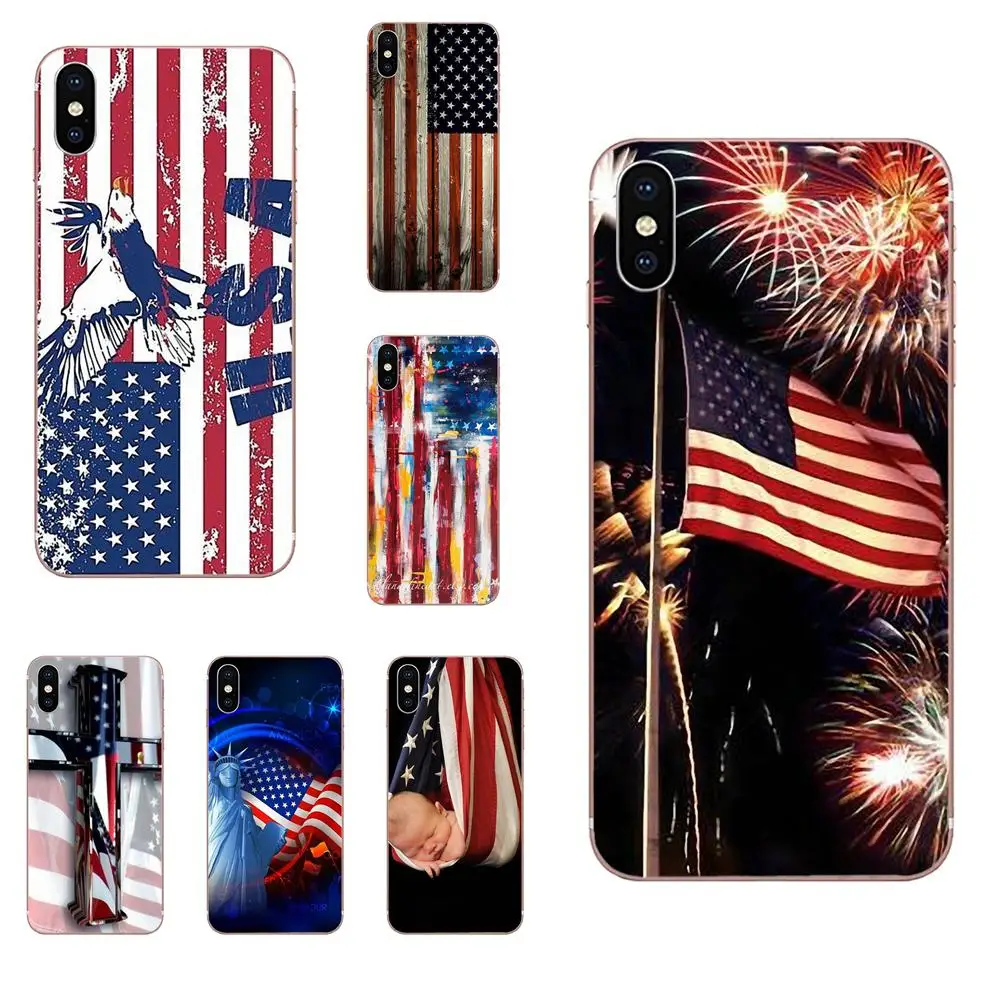 Американский американский флаг для Galaxy Alpha Note 3 4 10 A10 A20 A20E A30 A40 A50 A60 A70 A80 A90 M10 M20 M30