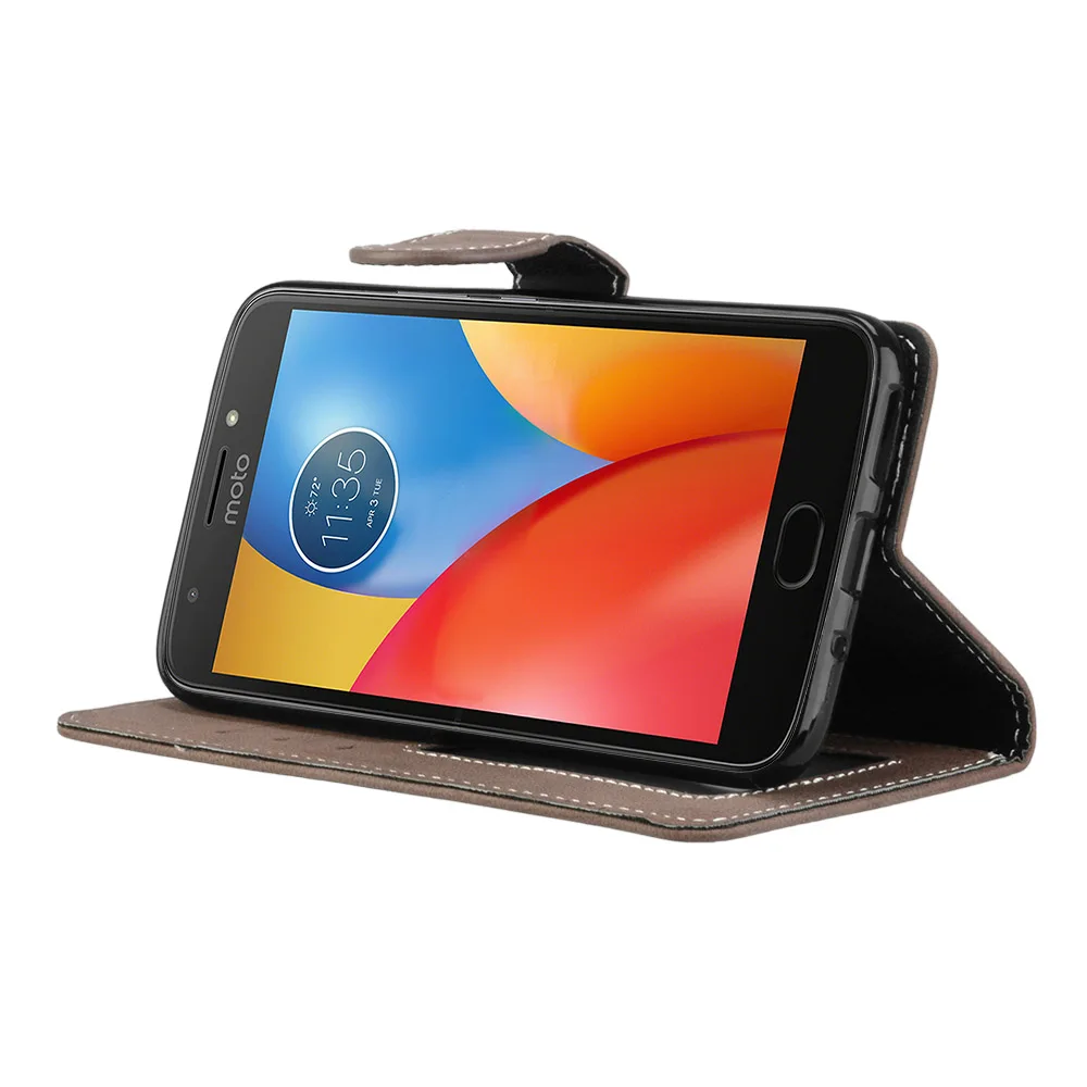 Wallet Case For Moto G5s Plus XT1803 XT1805 XT1804 XT1806 Flip Cases Matte Leather Cover G5S+ Stand Holder Bag | Мобильные телефоны