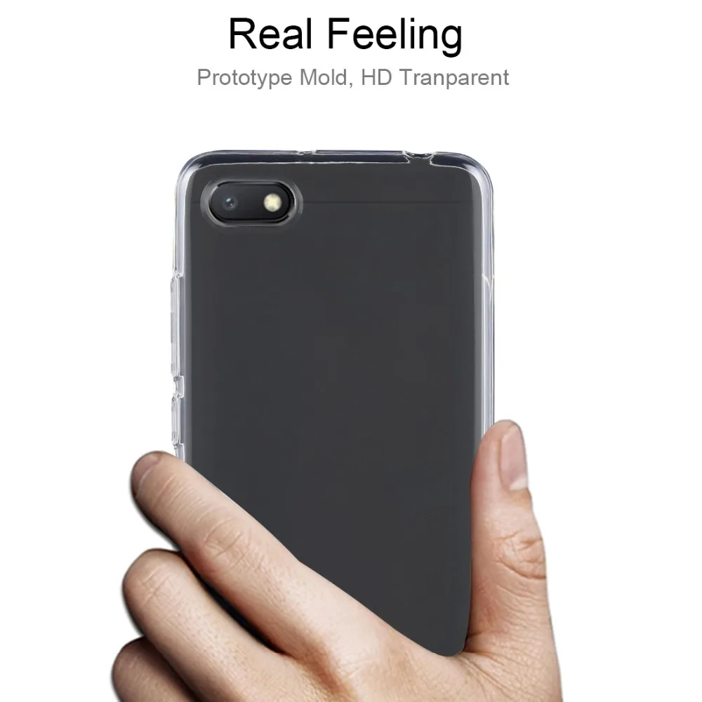 Чехол для телефона Xiaomi 6A ударопрочный прозрачный ТПУ защитный портативный чехол