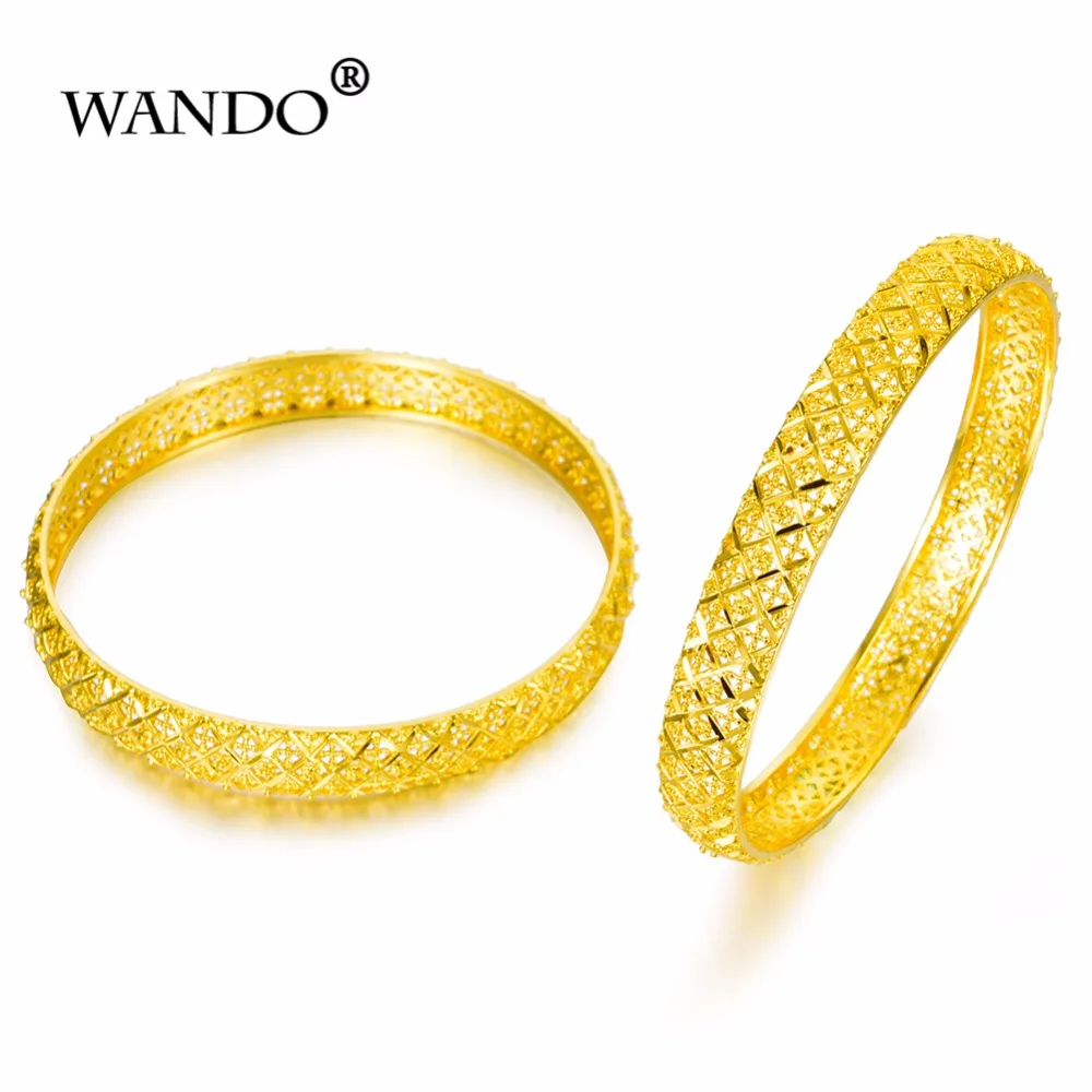 WANDO 24k золотой браслет для женщин Дубай Свадебный невесты из эфиопской Африки