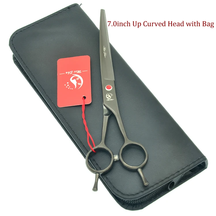 HB0133 with bag Meisha 7," Собака Парикмахерские ножницы для стрижки собак набор инструментов животные профессиональные изогнутые ножницы для резки и истончение Tijeras HB0242 - Цвет: HB0133 with bag