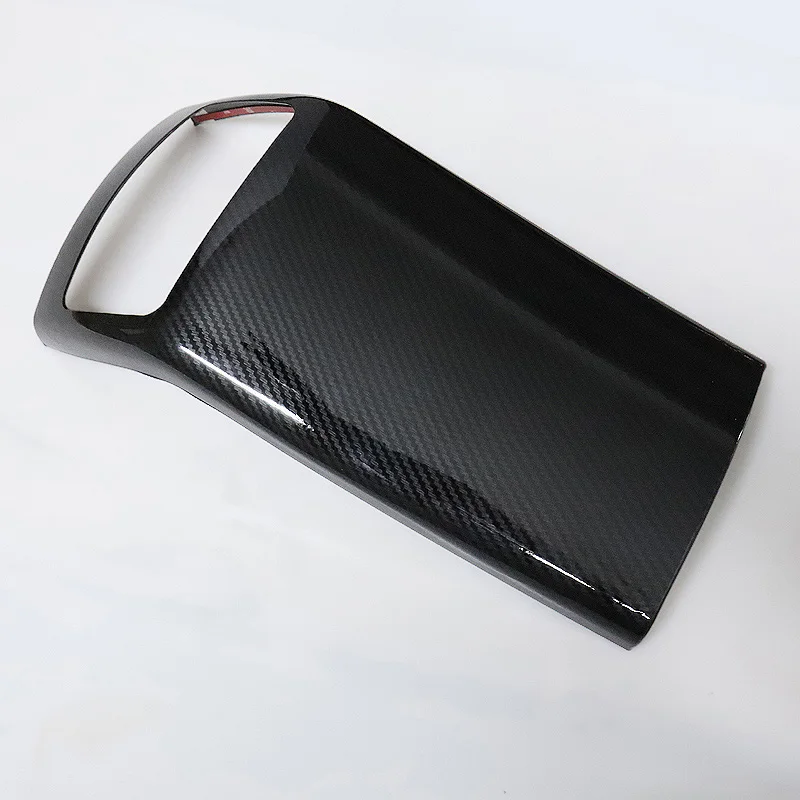 2015-2018 Carbon ABS Car Rear Armrest Box Panel Cover Children Anti Kick Protective Case For Hyundai Tucson Accessories - Название цвета: 2015-2018 Carbon