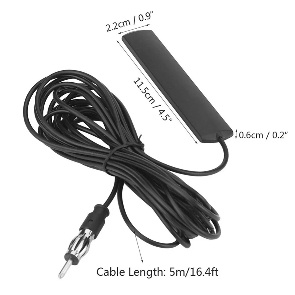 Скрытая автомобильная антенна FM радио усиленная сверхтонкая Антенна крепление