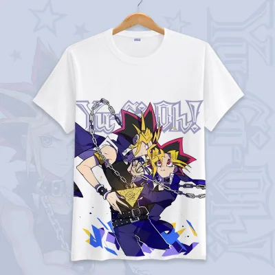 Ю-Ги-ой! Yu Gi Oh Косплей летние футболки унисекс с короткими рукавами мультфильм футболки Топы больших размеров - Цвет: 23