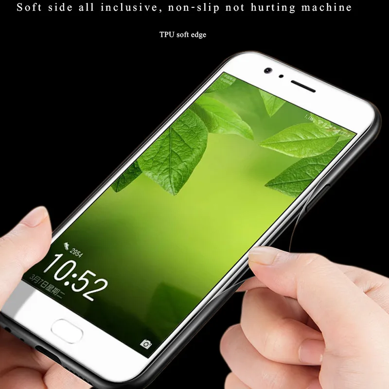 Чехол из закаленного стекла для Huawei P10 Lite чехол Star Space с мягкими краями Mate 10 P9 Plus