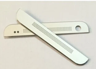 Чехол для htc ONE M7 801s 801n, передняя камера, Верхняя Нижняя часть корпуса, Сменный Чехол, черный, синий, серебристый, красный цвет - Цвет: Серебристый