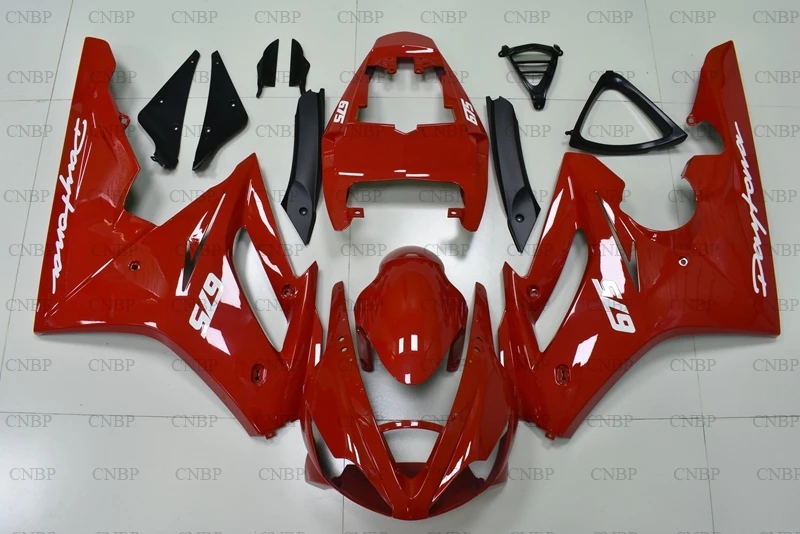 Обтекатели для Triumph 675 2006 2008 Daytona Body Kits 06 07 RED набор всего тела Kits|Пластиковые и