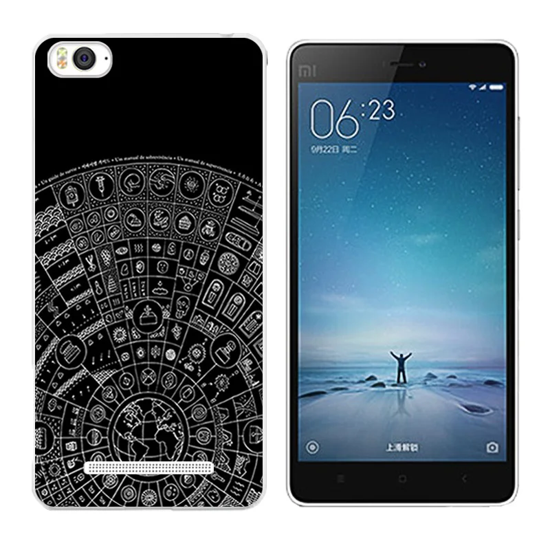 Мягкий чехол из ТПУ Для Xiaomi Mi4c Mi 4c мягкие силиконовые чехлы для телефона с принтом