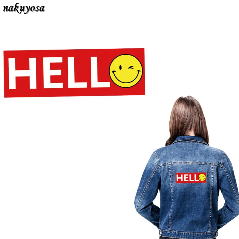 Hello smile styles глажка на тепловом прессе переносная Бытовая железная буква наклейки