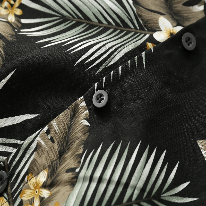 

M-2XL!! 2019 Spring and autumn new floral print long-sleeved shirt Japanese retro wind loose shirt men and women trend shirt.