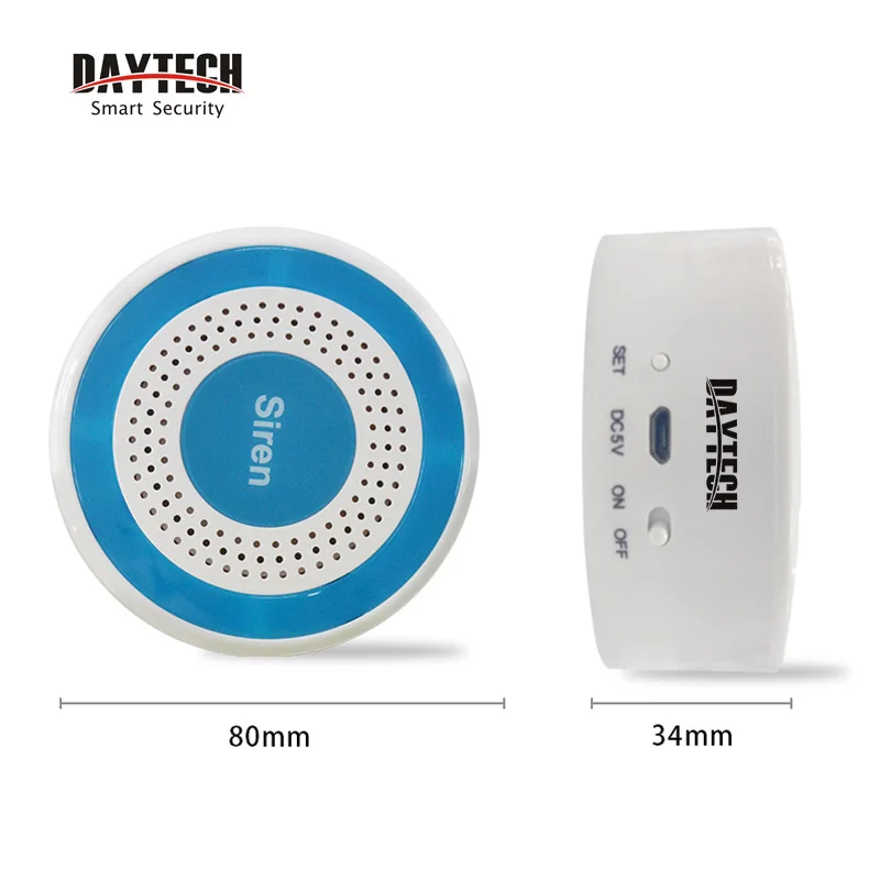 Беспроводная сирена DAYTECH 433 МГц датчик сигнализации Wi Fi GSM Стробоскопическая 100 дБ