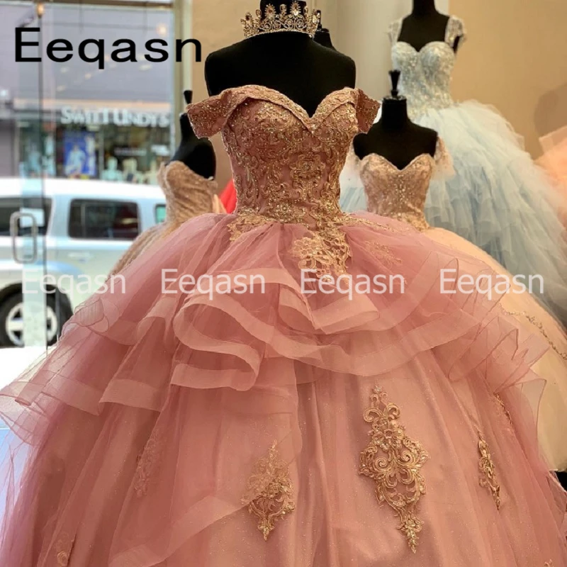 Бальное платье для Quinceanera длинные кружевные платья 15 корсетов милые 16 лет 2020