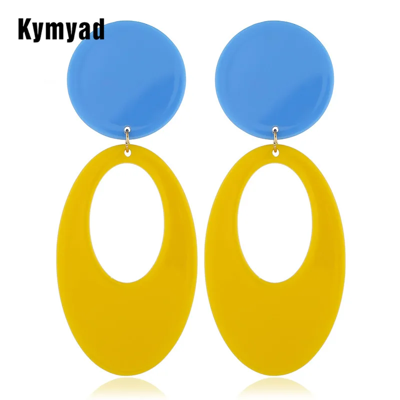 Женские флуоресцентные серьги гвоздики Kymyad летние модные ювелирные изделия