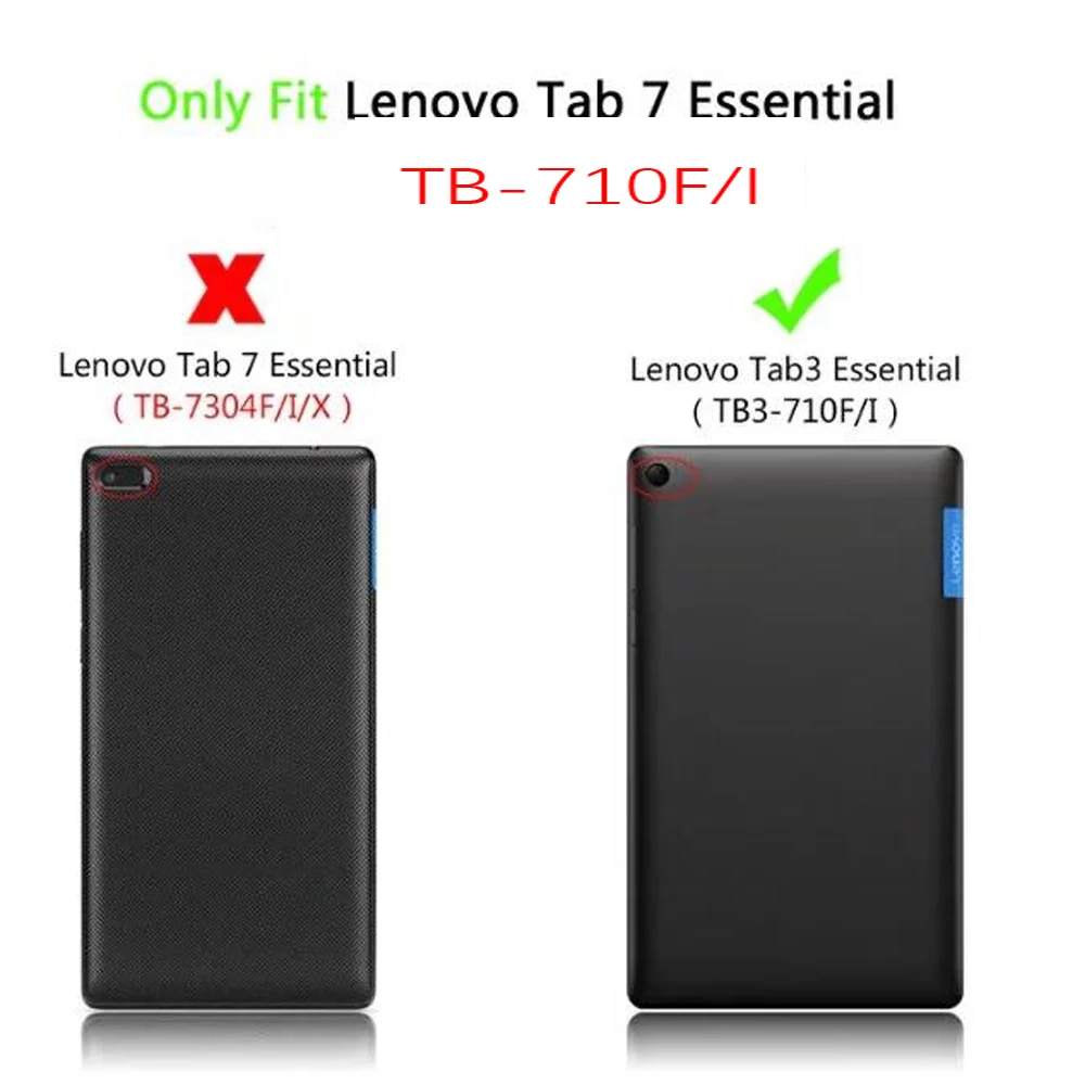 Популярный чехол Pada для lenovo Tab 3 7 дюймов планшета s TB3 710F 710L кожаный с принтом