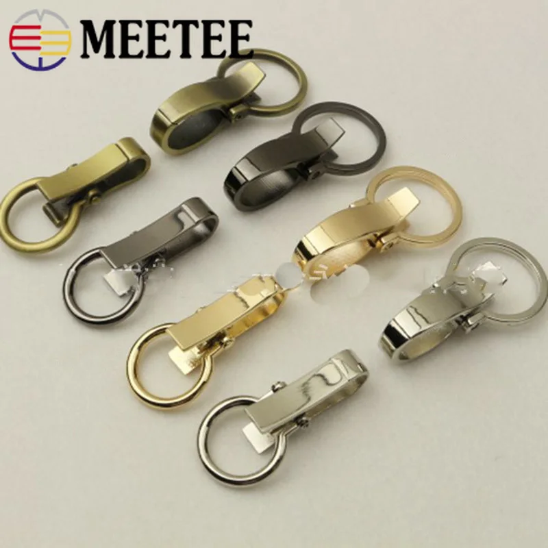Meetee 10/30 штук 16 мм металлическая цепочка для сумки на ремне с пряжкой рюкзак Винт Арка мост плечевой ремень крючок DIY Чемодан аппаратных аксессуары для ванной комнаты
