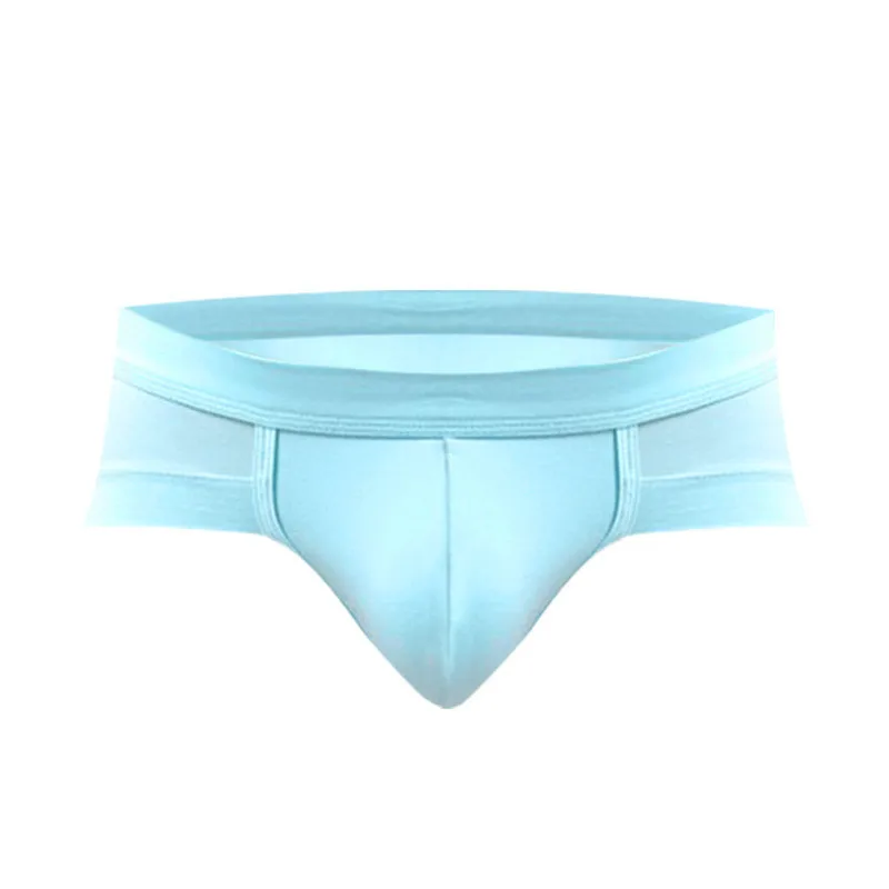 skyblue Сексуальные мужские трусы боксеры шорты Мягкие Модальные трусы мужские однотонные дышащие с низкой посадкой U выпуклая сумка трусы masculina L-3XL - Цвет: skyblue