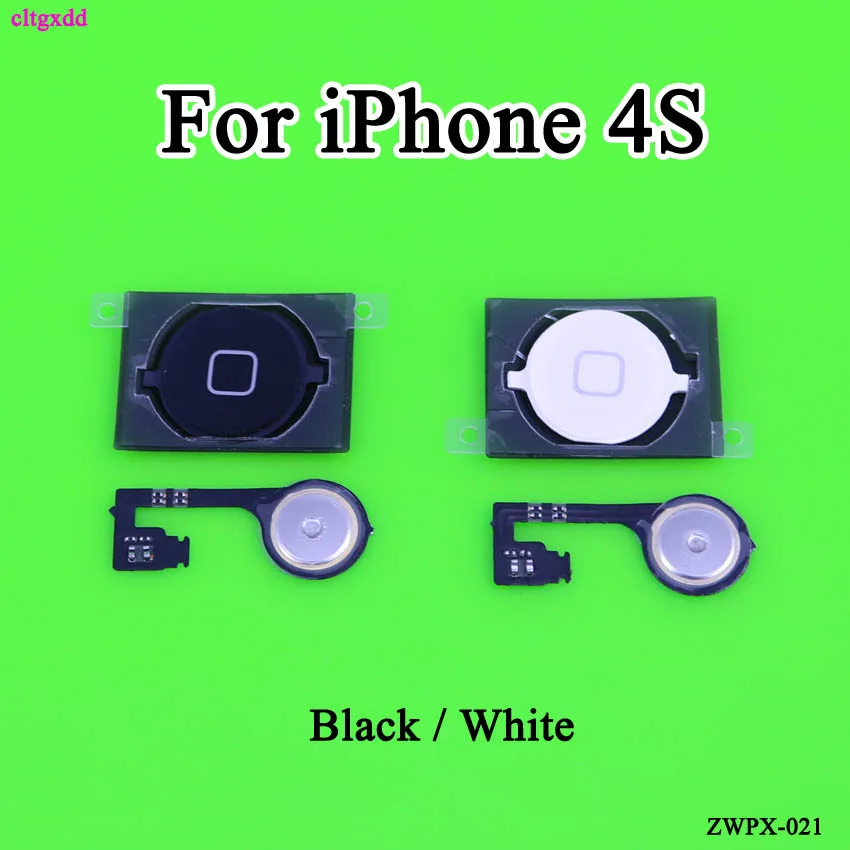 Cltgxdd для iPhone 4 4G 4S 5G 5C домашняя кнопка гибкий кабель с резиновой наклейкой без