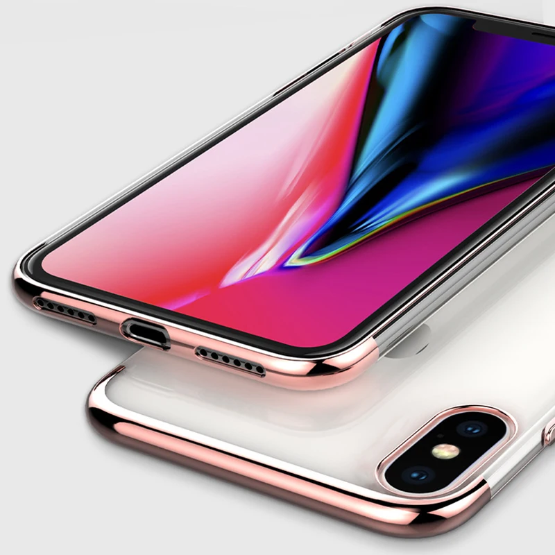 POMER чехол для iPhone X задняя крышка телефона Силиконовый противоударный Роскошный