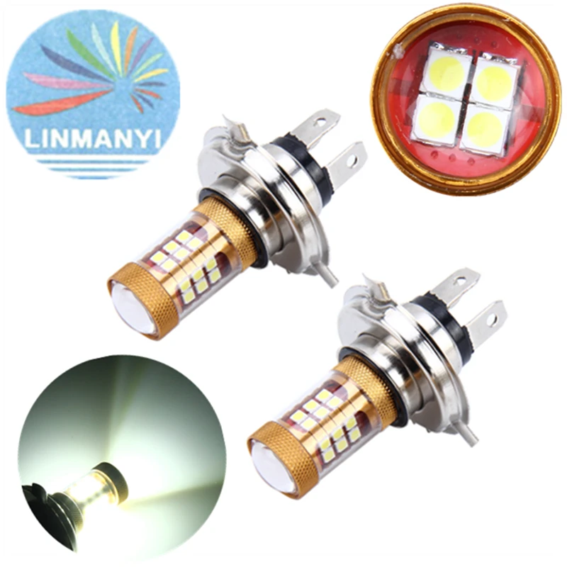 Новинка 2 шт. H4 28 Вт Samsung 3030 чип SMD 6500k яркие белые светодиодные противотуманные