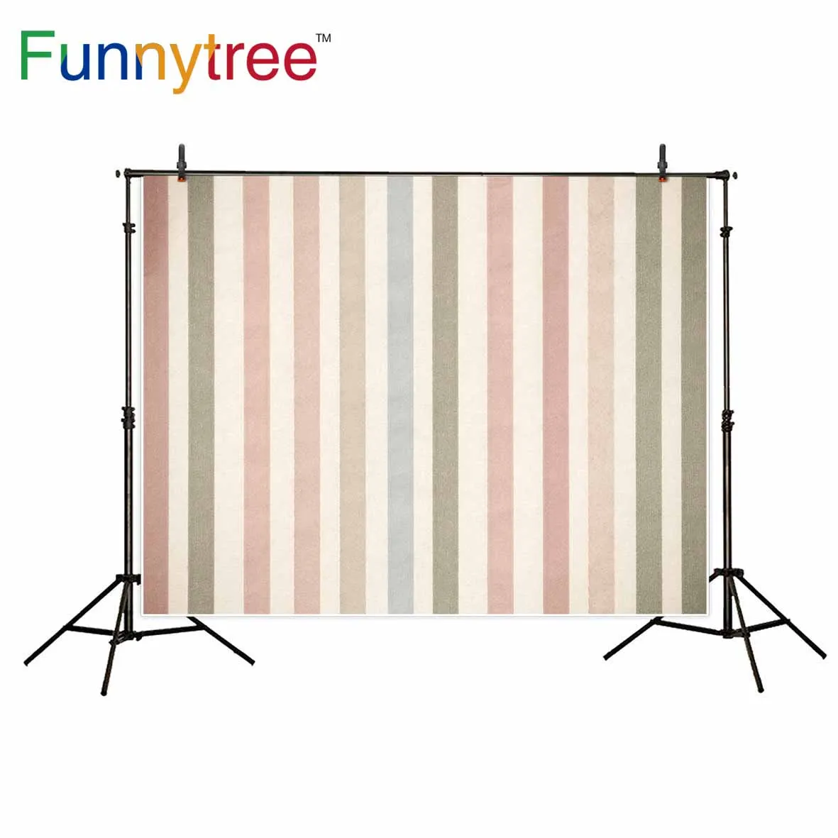Фоны funnytree для фотостудии в полоску винтажный детский душ украшение стены