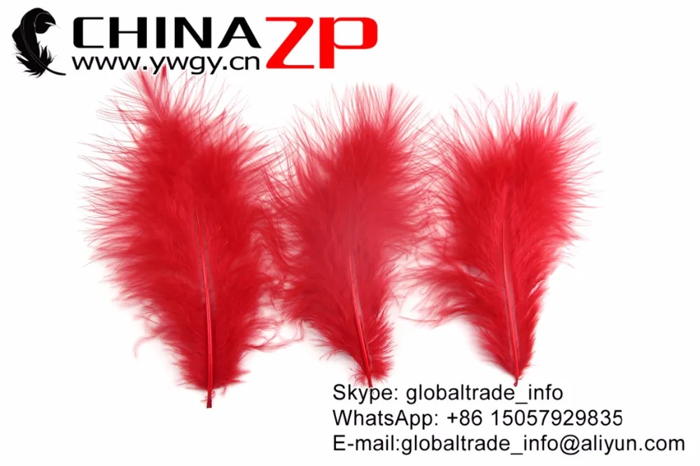 Оптовая цена от производителя CHINAZP 200 шт./лот отборные окрашенные красные перья