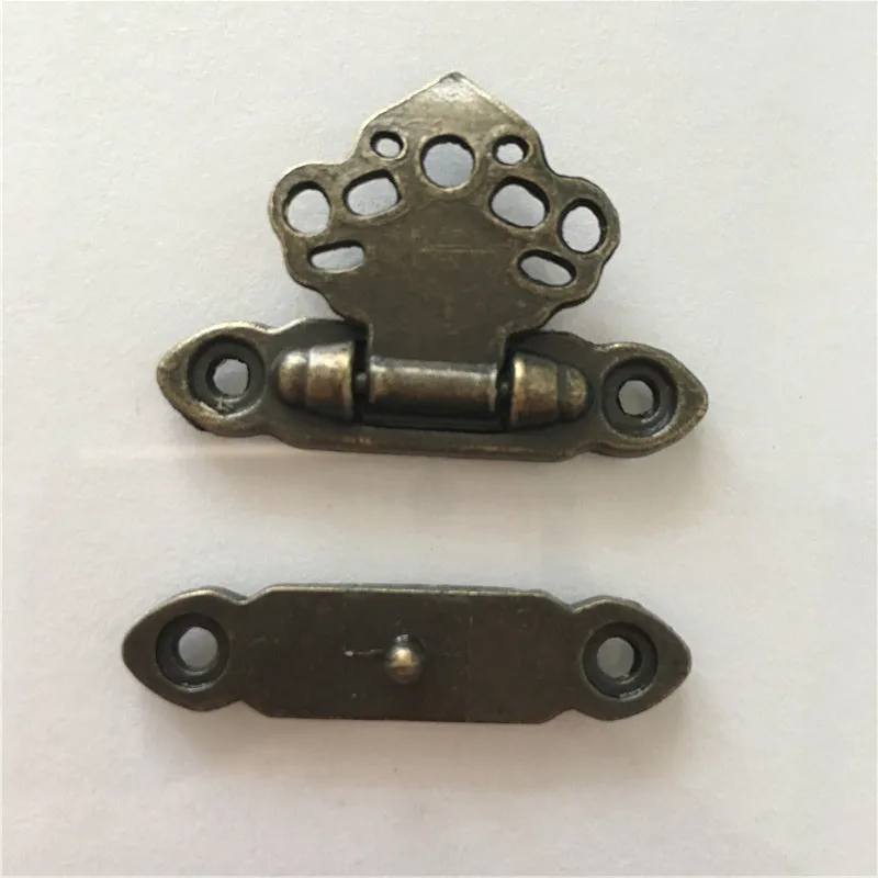 2 шт Античный Декор из сплава ювелирных изделий брелок деревянный ящик Hasp