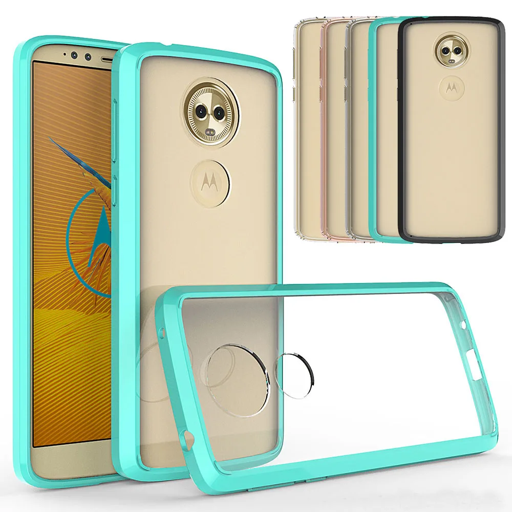 Тонкий мягкий жесткий чехол из ТПУ для Motorola Moto E5 Plus прозрачный телефона с защитой