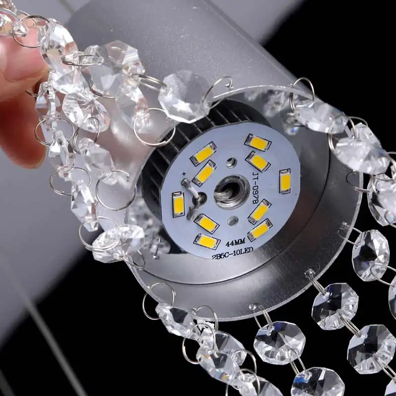 Светодиодная лампа 5 Вт современный кристаллический подвесной светильник для