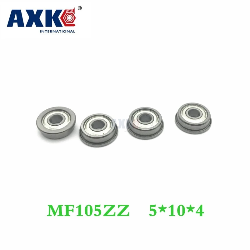 Axk Бесплатная доставка 10 шт./лот Mf105 Mf105zz 5*10*4 миниатюрные фланцевые радиальные