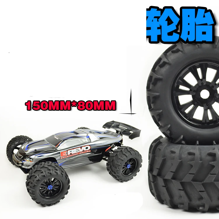 Предварительно склеены 4 шт. 1/8 Monster Truck Колёса и шины комплект шин для HPI T-MAXX 3.8 Savage