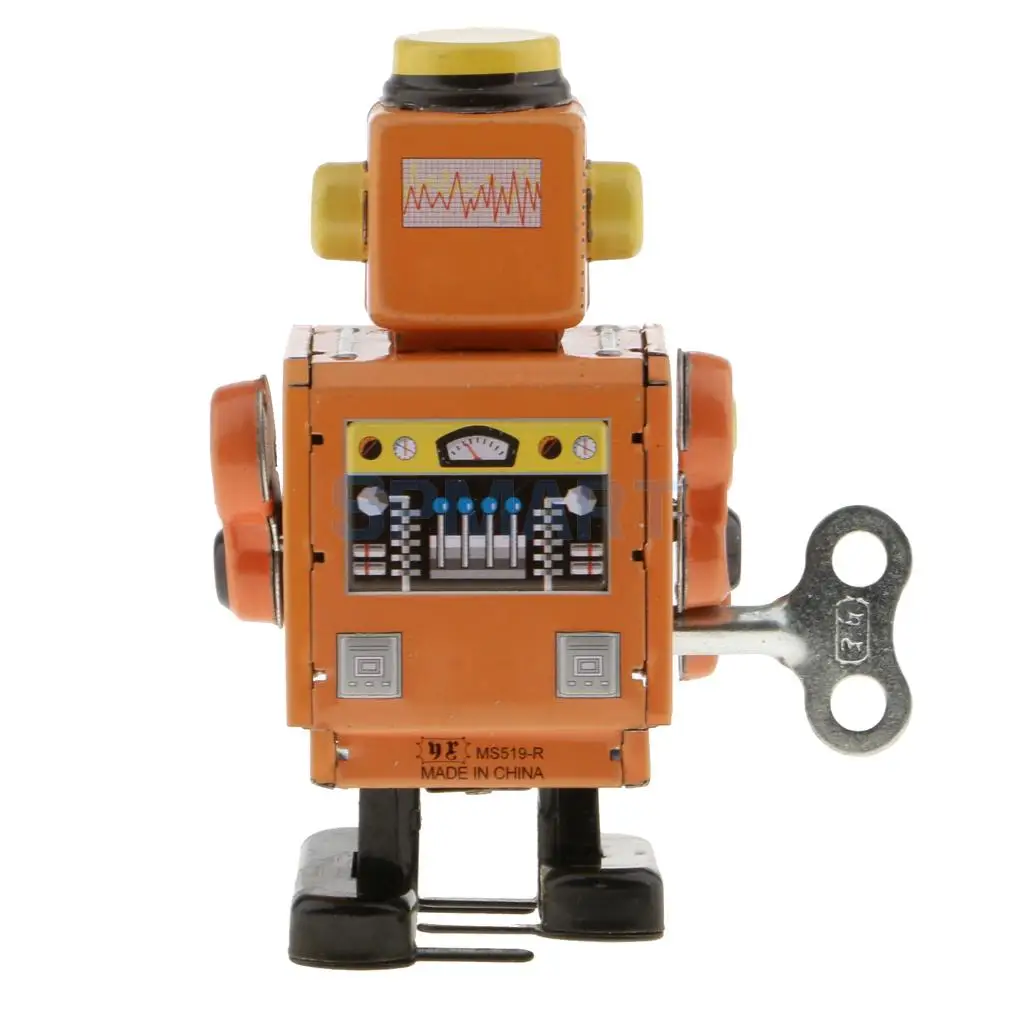 10 см винтажный Заводной механический ходящий жестяной робот игрушка подарок для