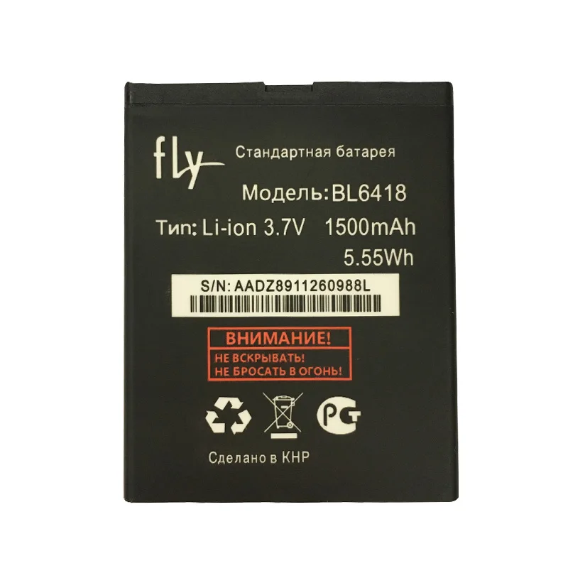 1 шт. Новинка 3 7 в 1500 мАч BL6418 литий ионный аккумулятор для Телефона FLY FS403 FS 403 Cumulus