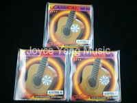 3 sets of alice a107bk h black nylon h85 coated bronze alloy wound classical guitar strings 1st 6th strings