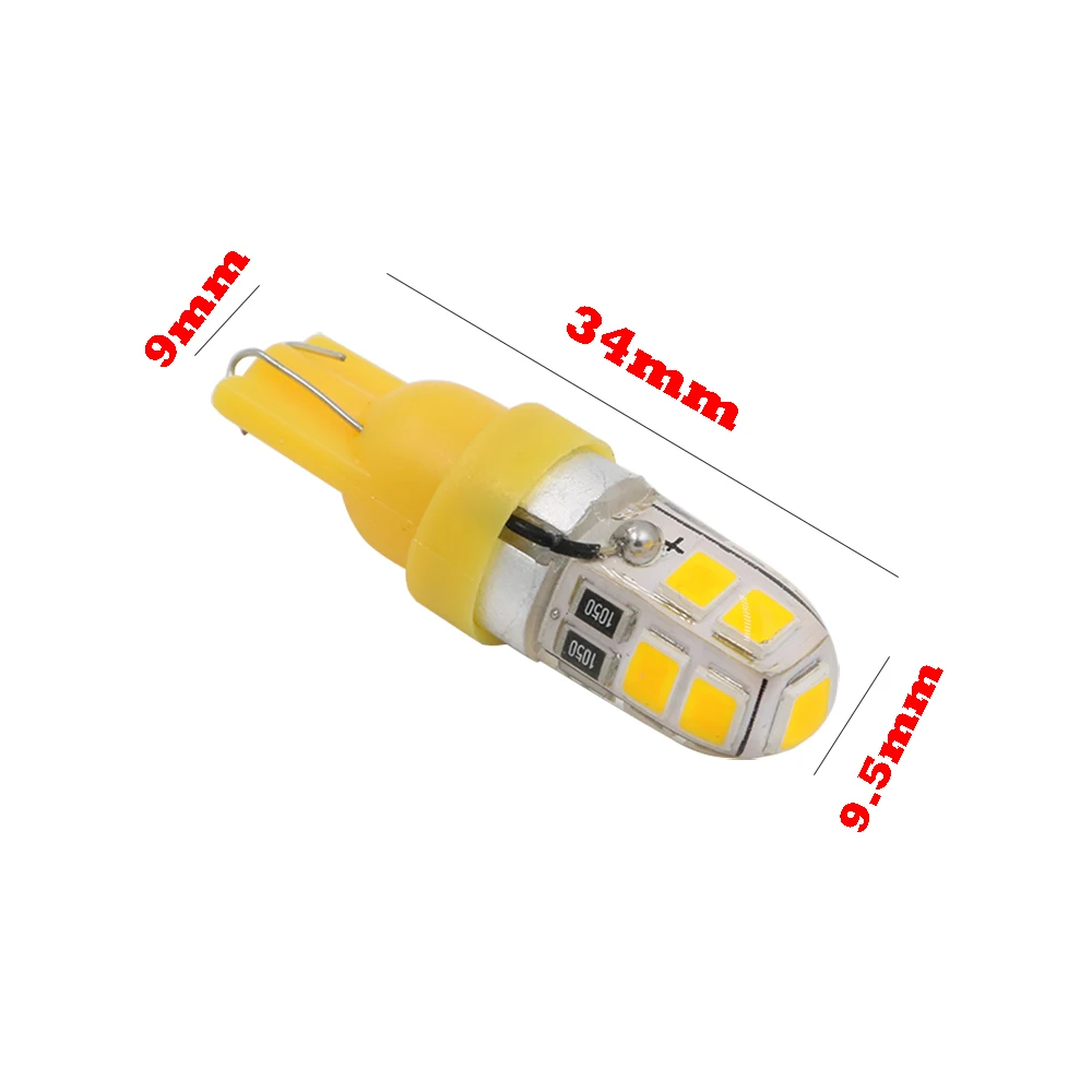 Лампа YSY t10 led W5W высокого качества с кремниевой основой для автомобиля с 9 светодиодами 2835 194 для внутреннего освещения и сигнализации при парковке. Оформление автомобиля.