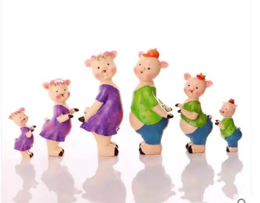 

Household adornment sitting room wine ark porch handicraft animal piggy places animal of miniature cartoon suit originality res