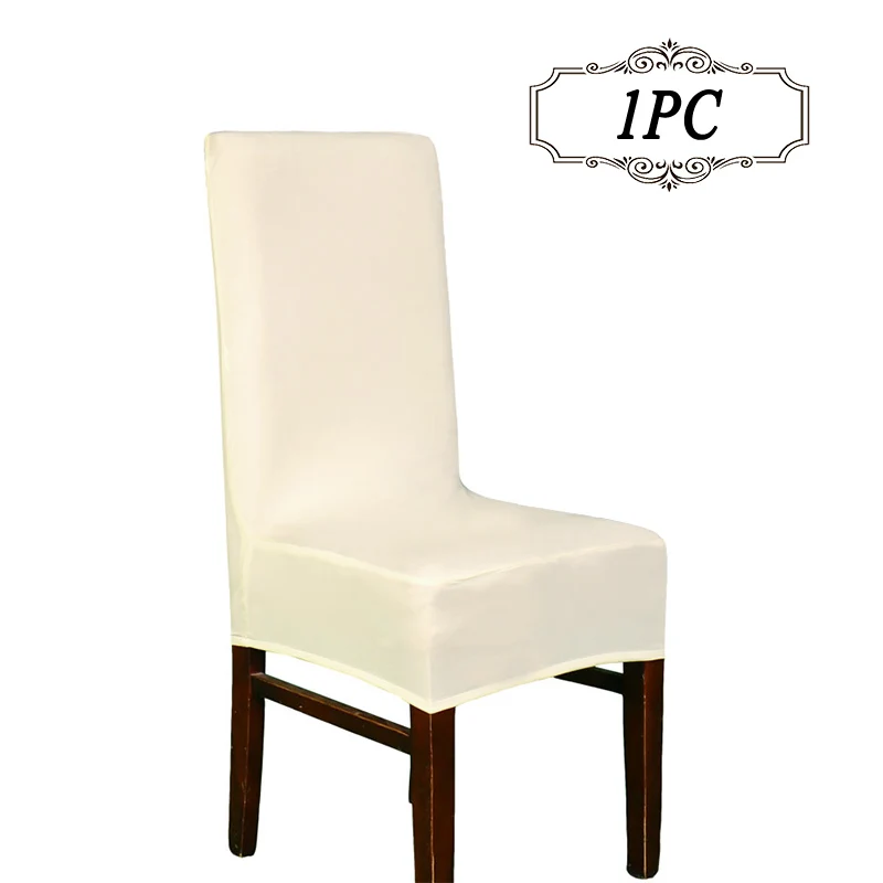 Лайкровая Крышка для стула из полиэстера и спандекса эластичные Чехлы