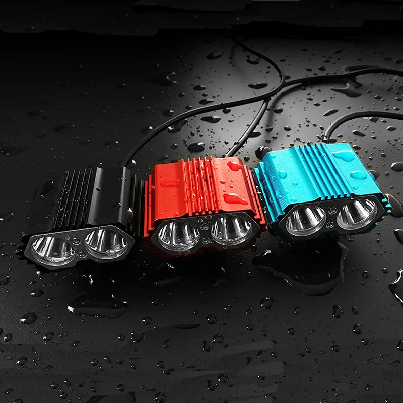 Для детей от 3 до 12 лет в Перезаряжаемые велосипед свет 2x Cree XML T6 светодиодная