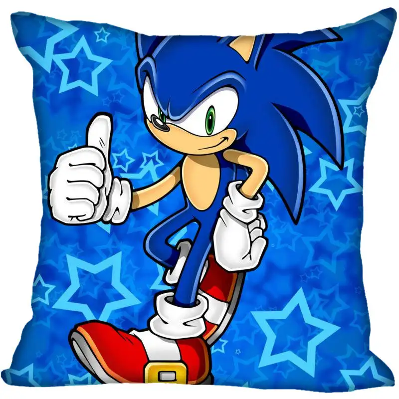 Квадратный чехол для подушки на заказ Sonic the Hedgehog, Наволочка на молнии, чехол 40x40,45x45 см(с одной стороны - Цвет: Pillowcase 13