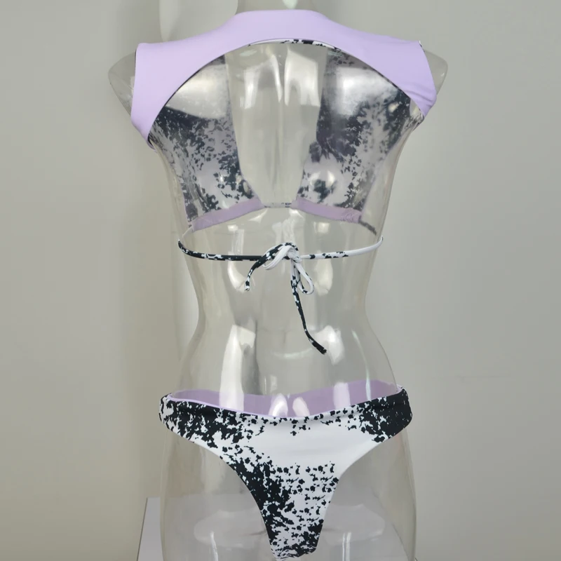 Бикини с Обеих Сторон Новые Мягкий Ретро Купальник Бразильские Майо Де Бейн