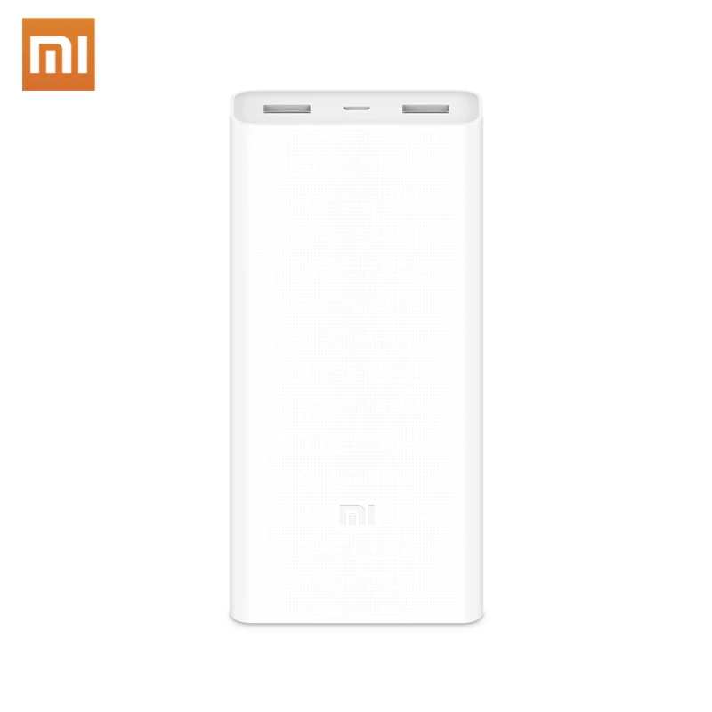 Xiaomi power Bank 2C 20000 мАч, портативное зарядное устройство, поддержка QC3.0, двойной USB внешний аккумулятор, быстрая зарядка для мобильных телефонов